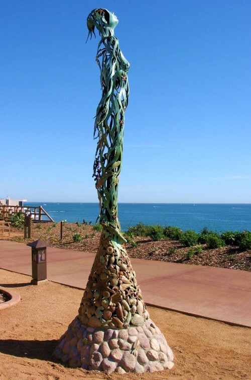 Outdoor Sculpture Bronze Patina Figurative Art Life Size Pedestal Base