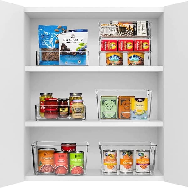 Pantry Bin Set with Built In Handles Modular Kitchen Organization