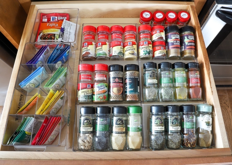 Pantry Drawer Organization: Deep Cabinet Drawers with Custom Labels