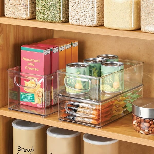Pantry Organizer Transparent Storage Stackable Fridge Organizer System