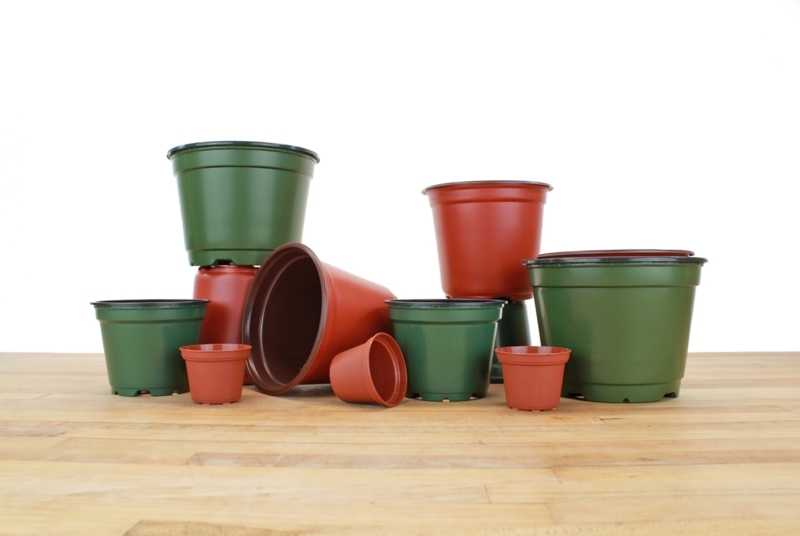 Pastel Ceramic Planter Set Ribbed Surface Matte Finish Modern