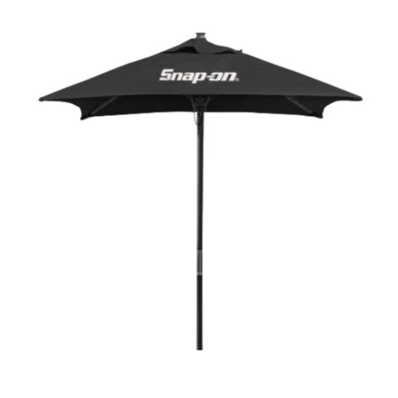Patio Umbrella Wood Toned Pole Square Canopy Wind Vent Traditional Market