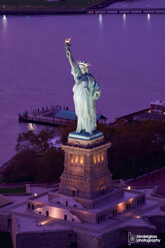 Photographic Print Statue of Liberty Silhouette Sunset Harbor View