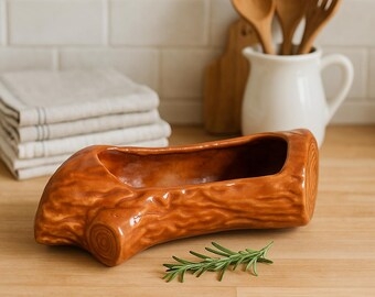 Planter, Ceramic Stump Shape with Triple Opening (50)