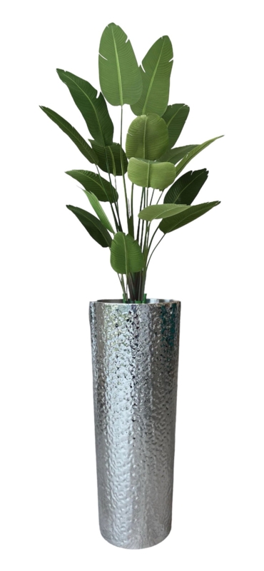 Planter Chalice Silhouette Polished Mirror Finish Stainless Steel Look