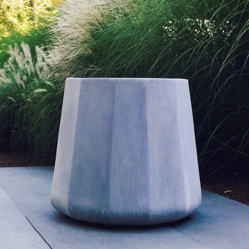 Planter Decorative Rivets Weathered Patina Rectangular Trough