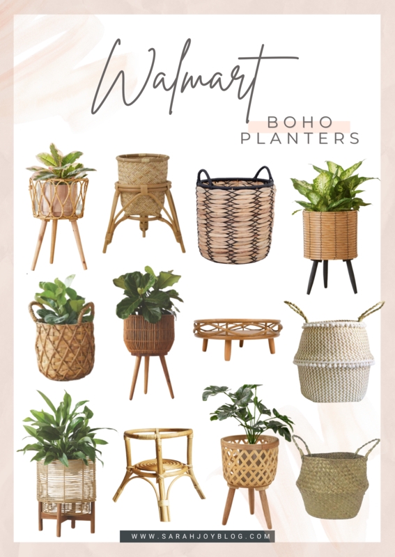 Planter featuring Raised Geometric Pattern, Boho White Pot