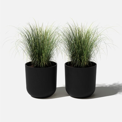 Planter Low Profile Bowl Shaped Stone Like Wide Bowl Planter Pot