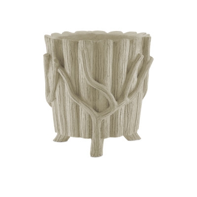 Planter, Modern Cylindrical Shape with Vertical Ribbing (56)