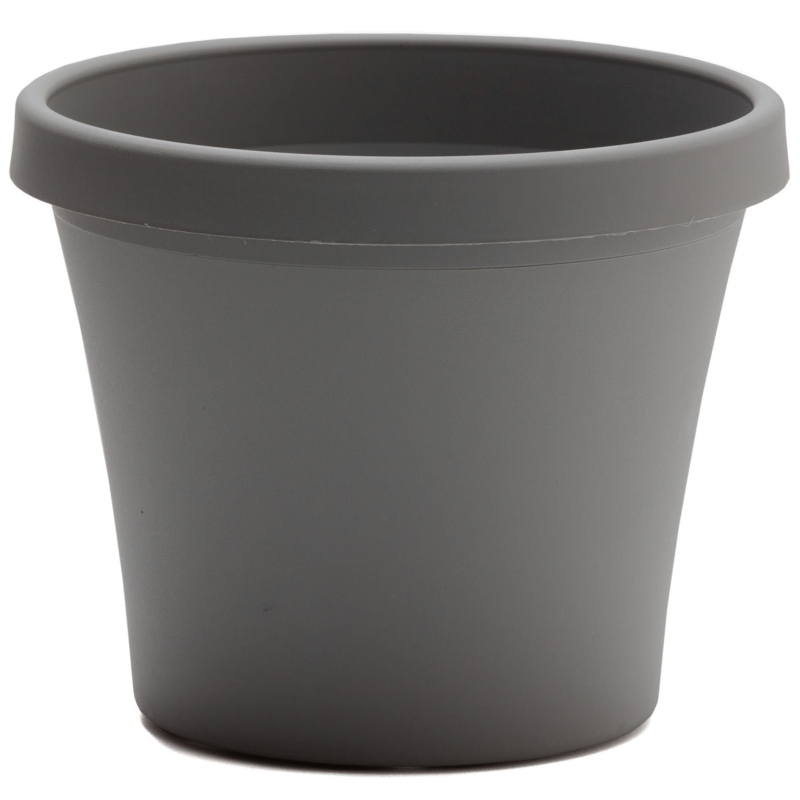 Planter Pot Oversized Round Wide Rim Tapered Resin