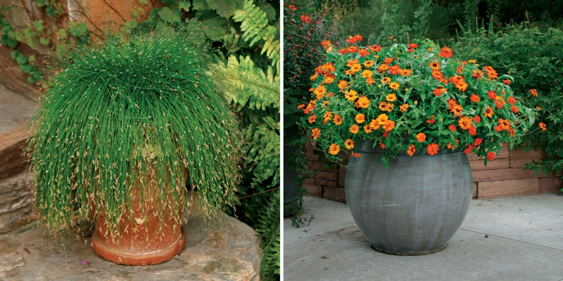 Planter Ribbed Terracotta Ceramic Round Rustic Container Garden styling