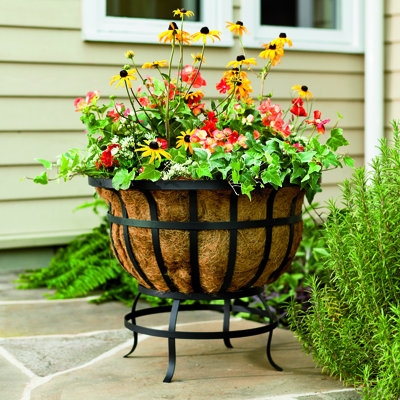 Pot Planter, Tapered Conical Shape with Coco Coir Liner (58)