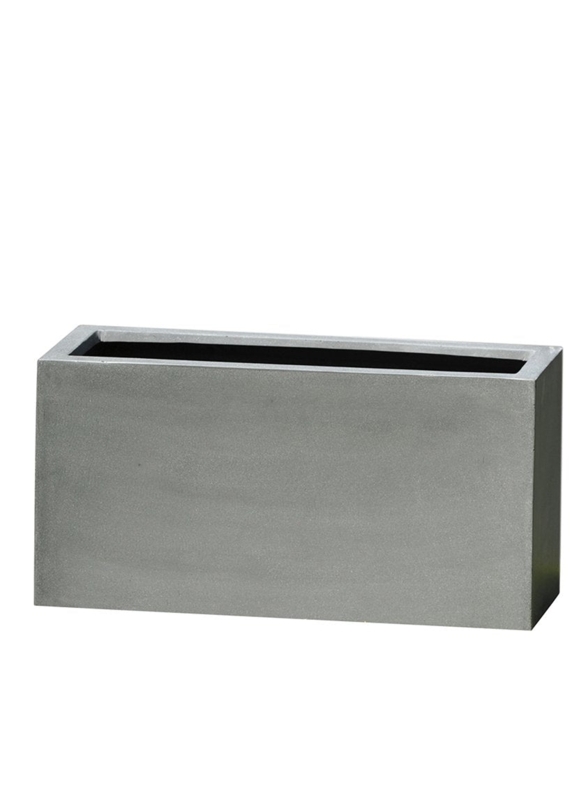 Rectangular Planter Set Nested Design Mottled Texture Stone Like
