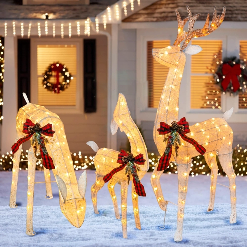 Reindeer Outdoor Holiday Decorations