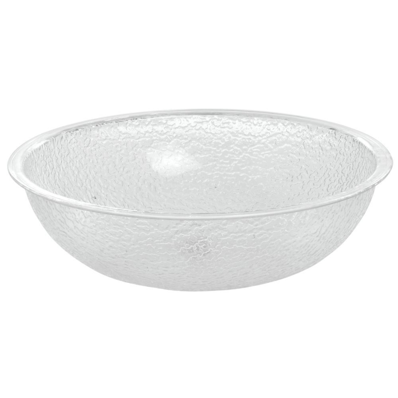 Round Serving Bowl Pebbled Surface Large Capacity Textured Tabletop