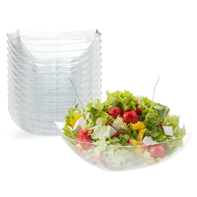 Round Serving Bowls Stackable Glossy Lightweight Party Dishes