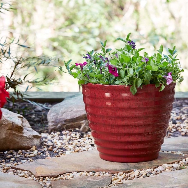 Rustic Beehive Planter in Terracotta Tone for Garden Decks