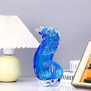 Sculpture, Abstract Silhouette, Coastal, Hand Blown