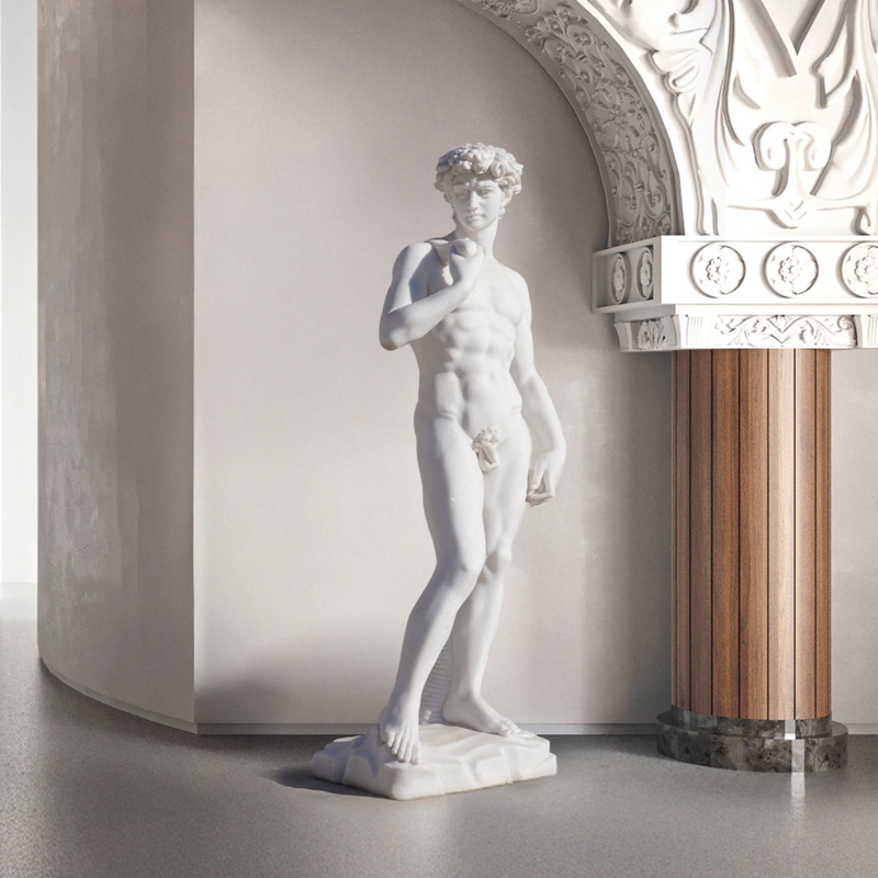 Sculpture Anatomical Precision Stone Renaissance Art Replica