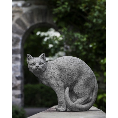Sculpture Black Cat Silhouette Matte Finish Modern Minimalist Art