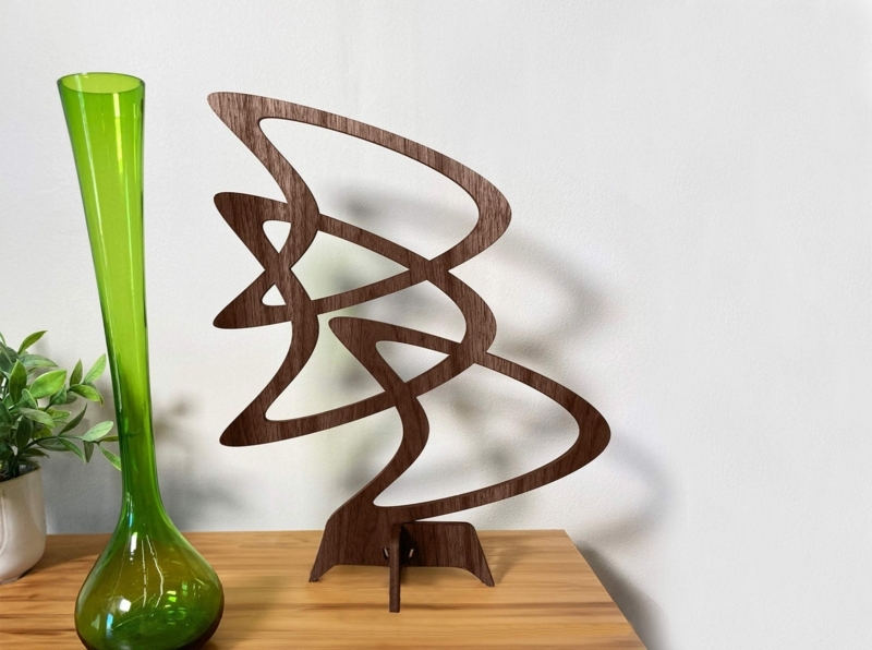Sculpture Boomerang Silhouette Biomorphic Form