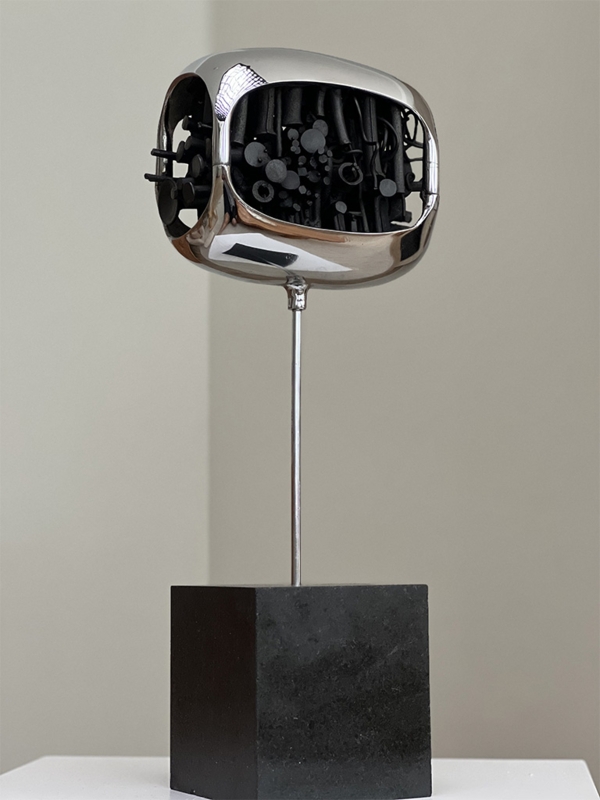 Sculpture Brutalist Aesthetic Torch Cut Edges