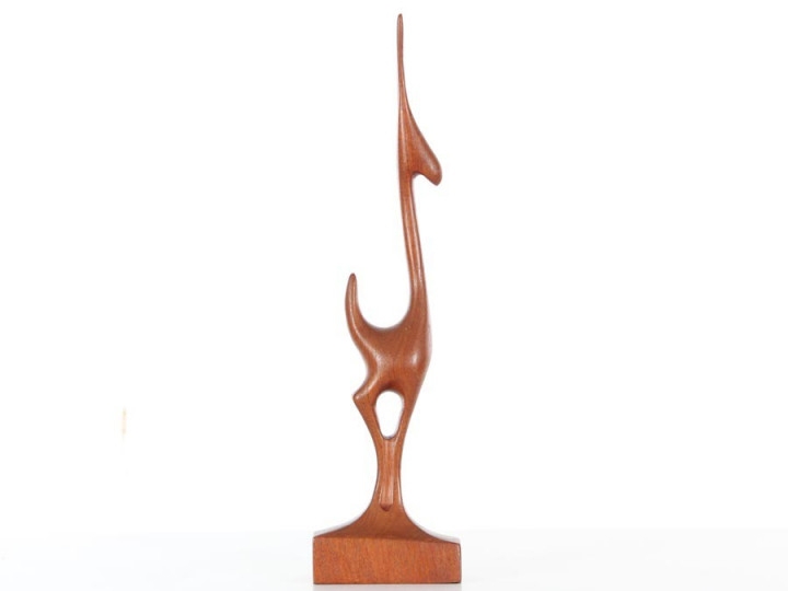 Sculpture Stylized Bird Motif Wire Legs Set
