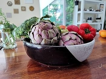 Serving Bowl, Large 11 Inch Diameter, Includes Oil Bottle
