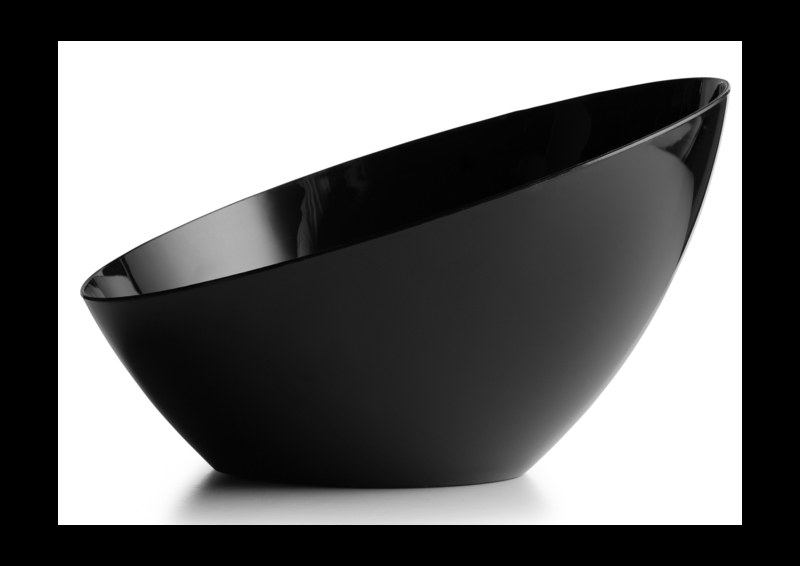 Serving Bowl Set Angled Rim Nested Design Slanted Rim Party Bowls