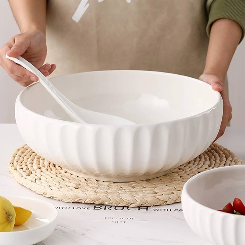 Serving Bowl Set of Two, Large Pumpkin Silhouette