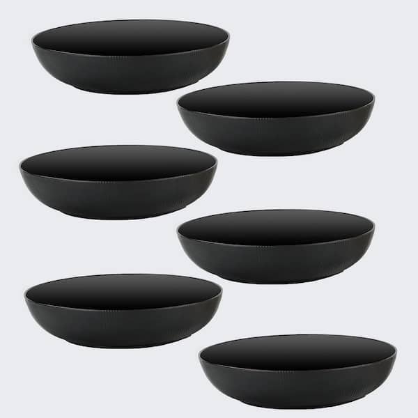 Serving Bowl Set Stackable Set of Six Wide Shallow Large Lightweight