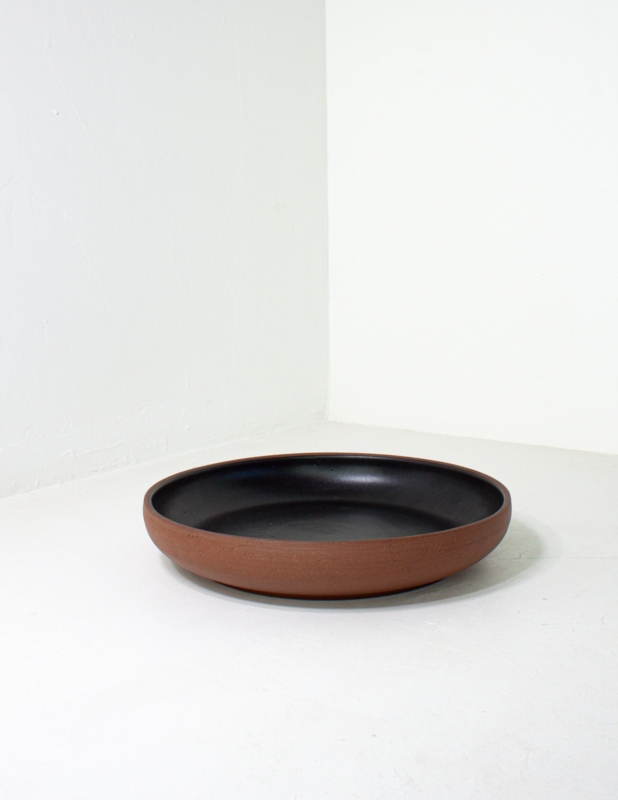 Serving Bowls Shallow Coupe Silhouette Speckled Ceramic Finish Nested Set