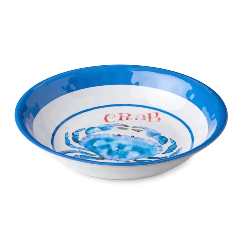 Serving Platter in Oval Shape featuring Nautical Octopus Motif