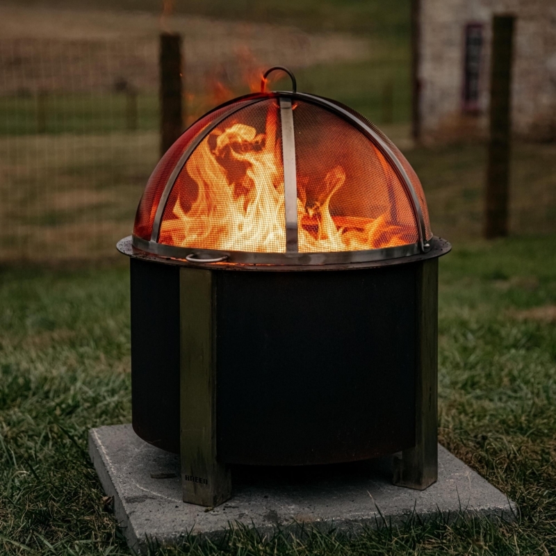 Spark Screen Dome Stainless Steel Mesh with Top Handle