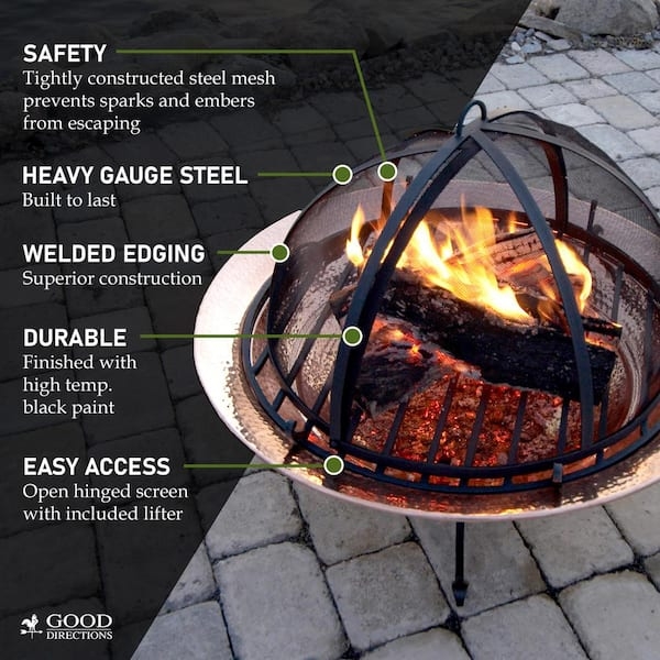 Spark Screen Hemispherical Mesh with Included Lifter Tool