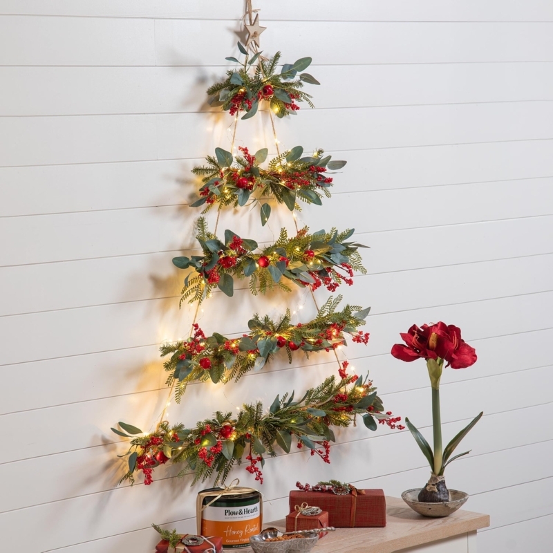 Sparse Faux Pine Artificial Tree in Nursery Pot, Scandinavian