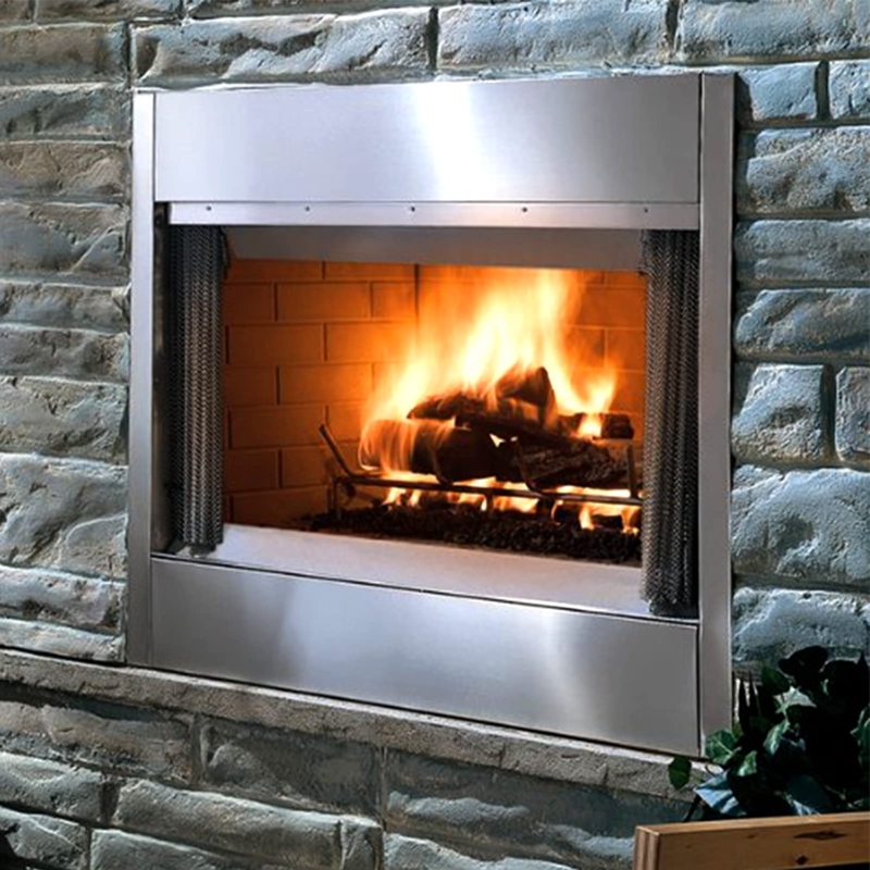Stainless Steel Fireplace H-Burner Double Flame Bar DIY Insert