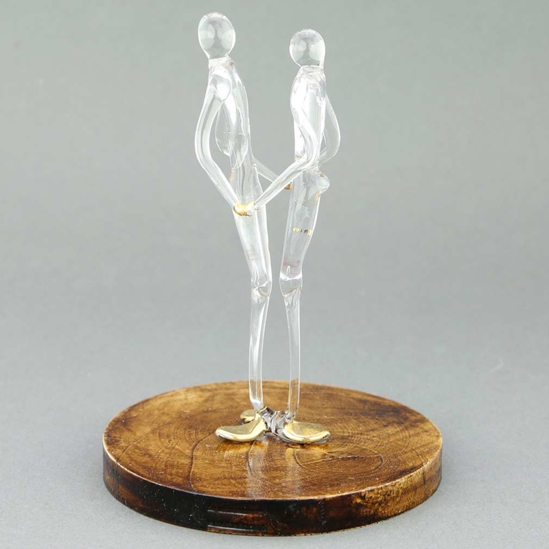 Statue, Abstract Form with Gold Leaf Inclusions