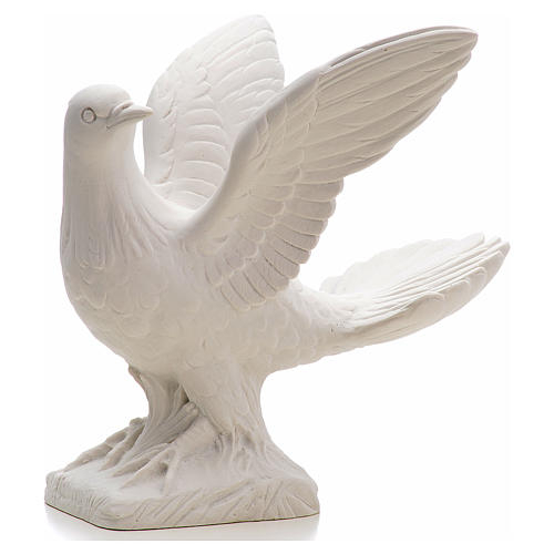 Statue Composite Marble Spread Wings Matte Finish Detailed
