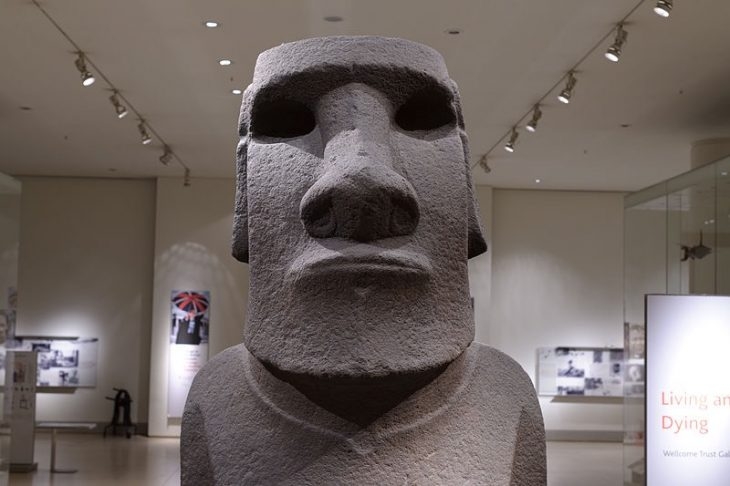 Statue in Museum Gallery Setting with Directional Spotlight