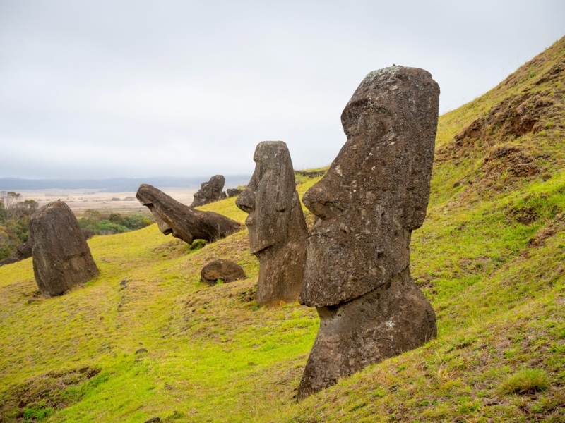 Statue of Eroded Volcanic Rock for Monumental Landscape Inspiration