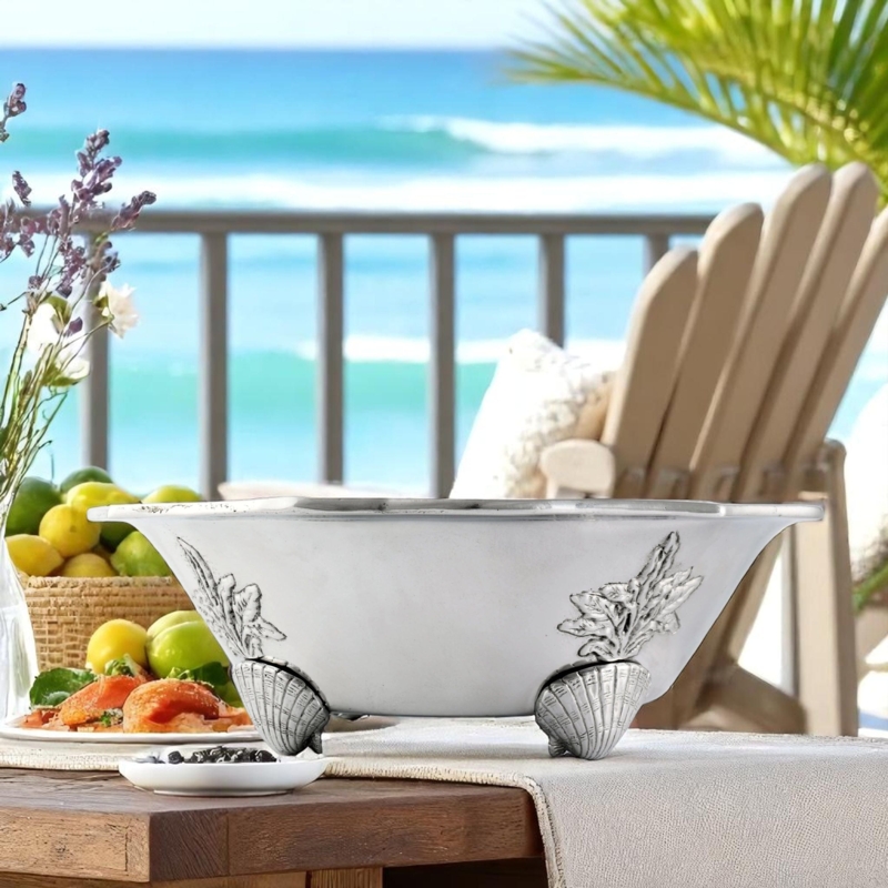Sturdy and distinctive designed salad bowl for all occasions | Coastal  Collection | Arthur Court - Arthur Court Designs