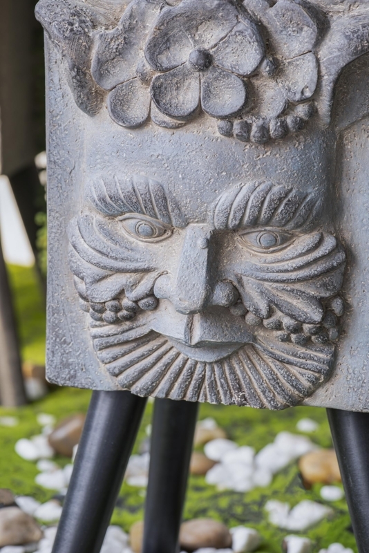 Surrealist Statue Planter, Classical Bust Silhouette with Sculpted Legs.