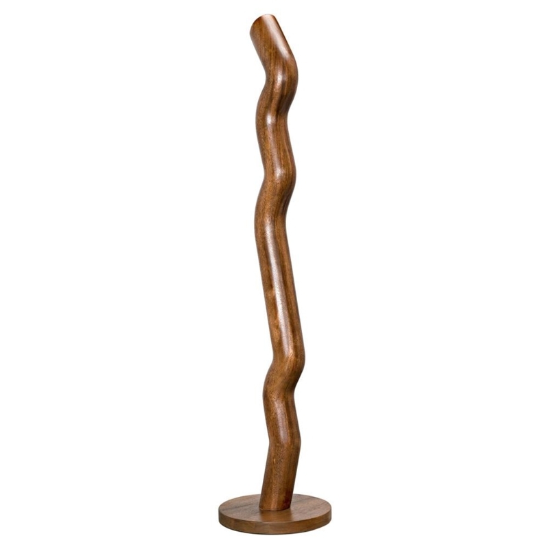 Tall Decorative Statue with a multi-tiered geometric silhouette.