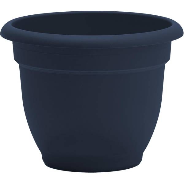 Tapered Garden Planter with Smooth Matte Finish and Wide Flared Rim