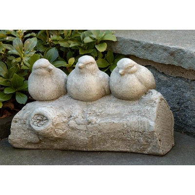 Three Verdigris Crow Bird Statues with Spindly Wire Legs