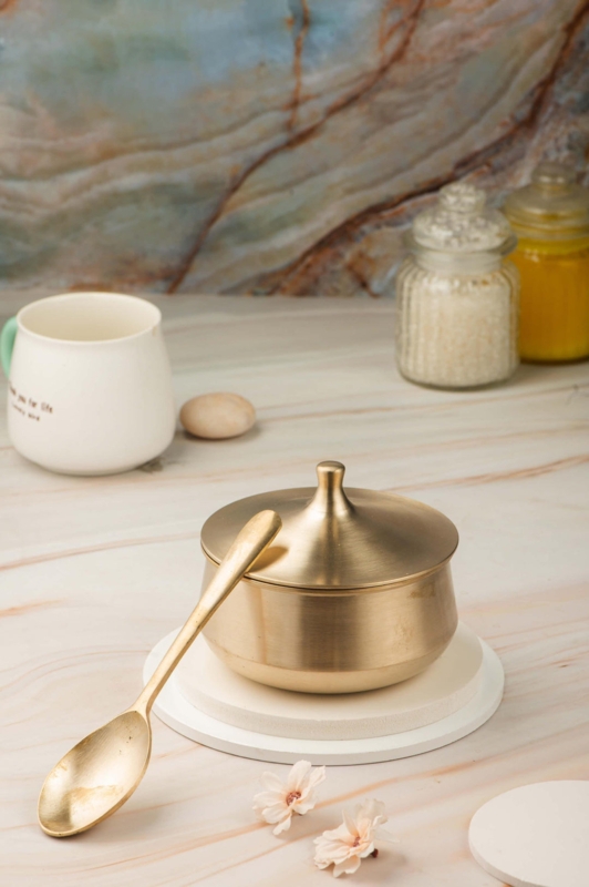 Traditional Serving Bowl Set with Dome Lid and Ladle