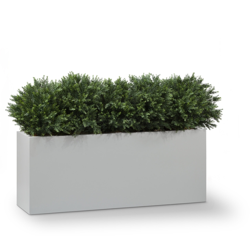 Trough Planter Long Charcoal Low Profile Linear Style