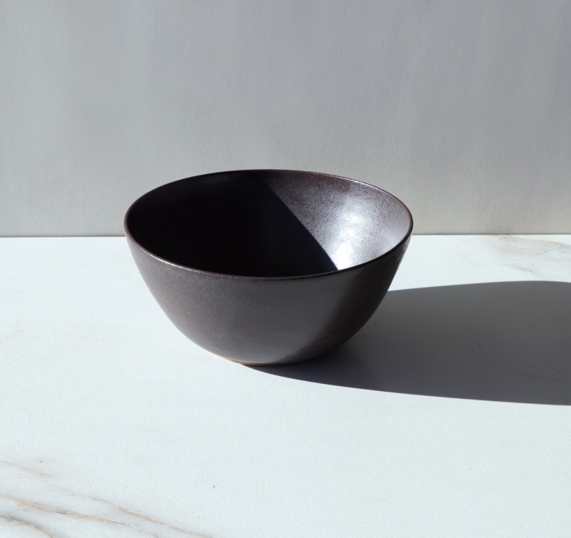 Wabi-Sabi Serving Bowl, Organic Edge Aged Metal Finish