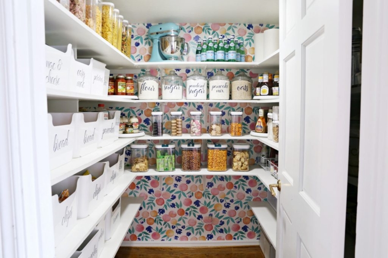 Walk-In Pantry Organization Ideas with Wrap Around Built-Ins